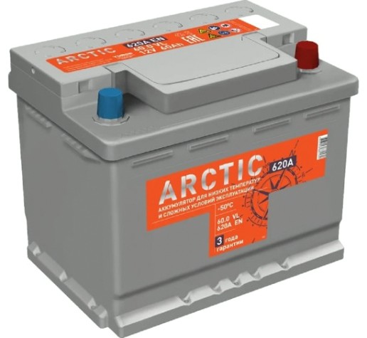 Аккумулятор Titan ARCTIC 60.0 VL 620А [4607008881530]