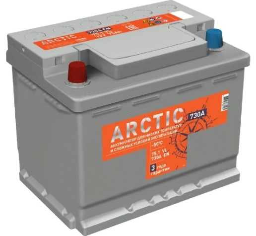 Аккумулятор Titan ARCTIC 75.1 VL 730А [4607008881561]