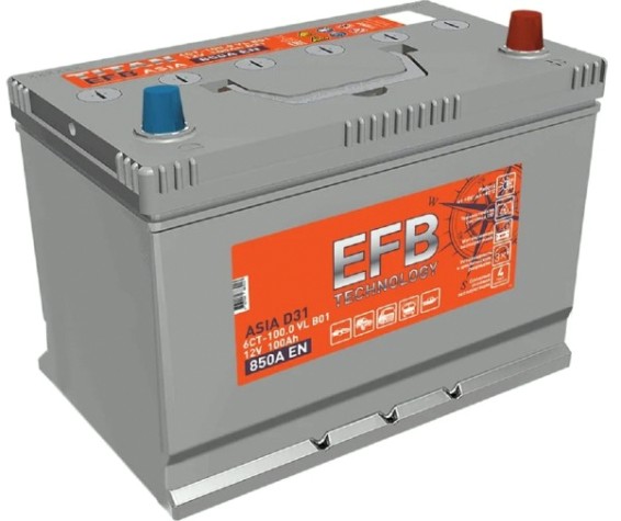 Аккумулятор Titan ASIA EFB 100.0 VL B01 870А [4607008887020]