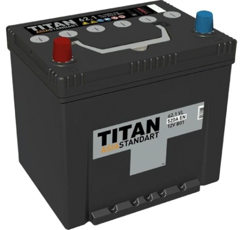 Аккумулятор Titan ASIA STANDART 62.1 VL B01 520А [4607008886955]