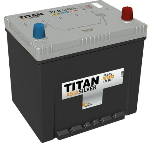Аккумулятор Titan ASIASILVER 77.0 VL B01 650А [4607008887389]