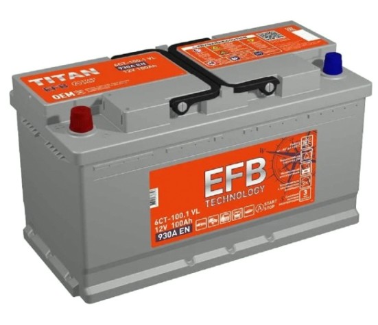 Аккумулятор Titan EFB 100.1 VL 930А [4607008886856]