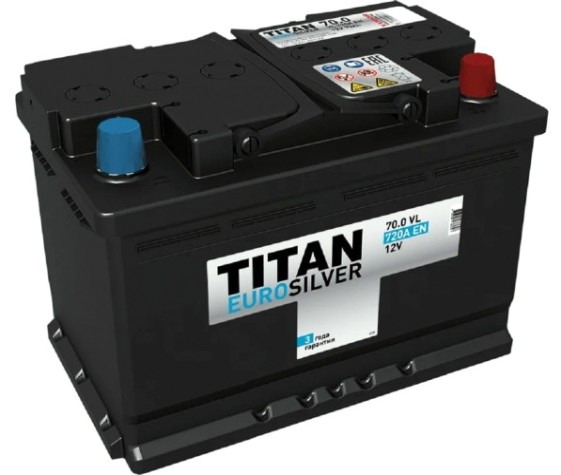Аккумулятор Titan EUROSILVER 70.0 VL kamina 650А [4607008887648]