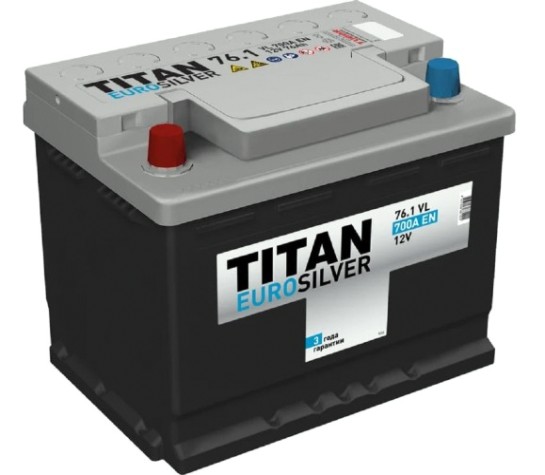Аккумулятор Titan EUROSILVER 76.1 VL 700А [4607008881424]