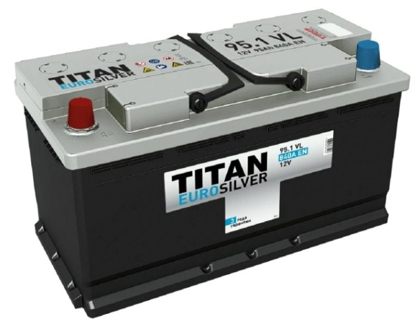 Аккумулятор Titan EUROSILVER 95.1 VL 840А [4607008881448]