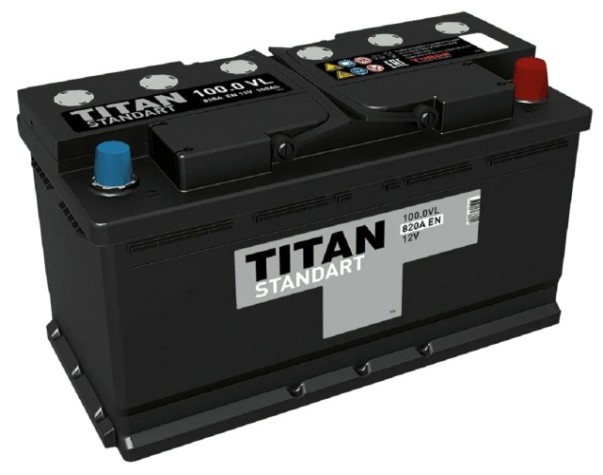 Аккумулятор Titan STANDART 100.0 VL 820А [4607008888010]