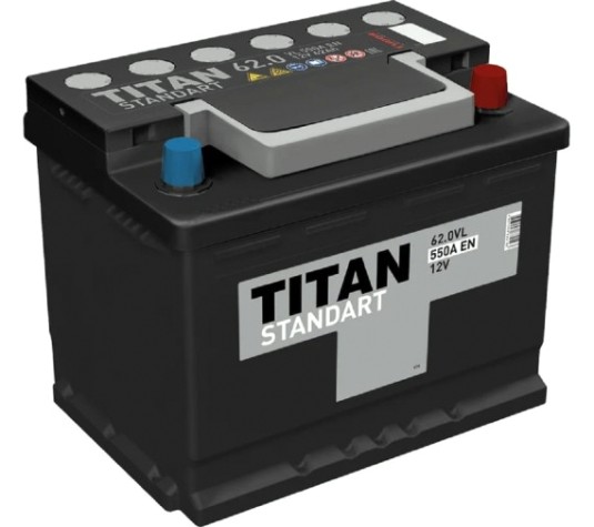 Аккумулятор Titan STANDART 62.0 VL 550А [4607008882193]