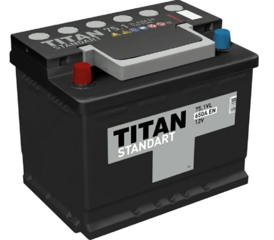 Аккумулятор Titan STANDART 75.1 VL 650А [4607008882247]