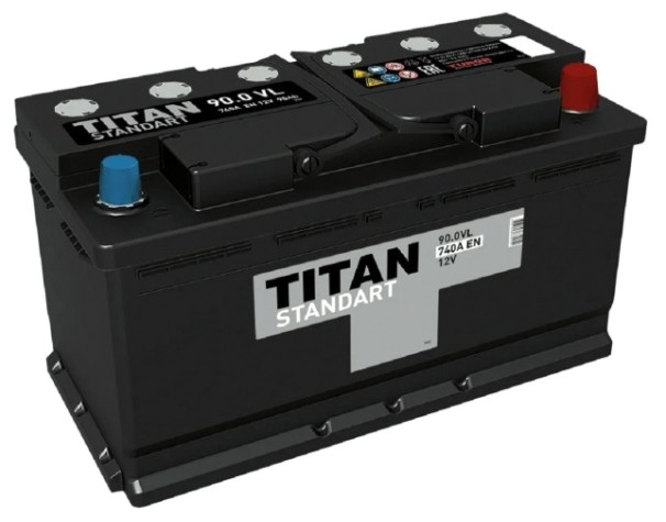Аккумулятор Titan STANDART 90.0 VL 740А [4607008882254]