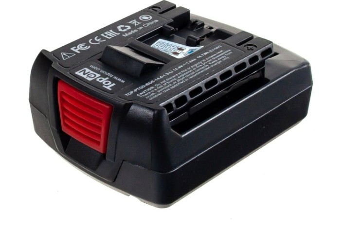 Аккумулятор TopON для Bosch 14.4В, 1.3Ah (Li-Ion) [TOP-PTGD-BOS-14.4-1.3-Li]