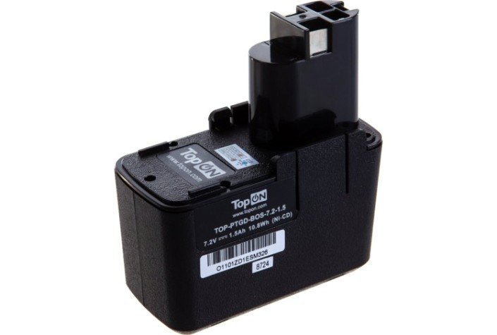 Аккумулятор TopON для Bosch 7.2В, 1.5Ah (Ni-Cd) [TOP-PTGD-BOS-7.2-1.5]