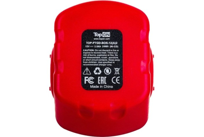 Аккумулятор TopON для Bosch GDR 12В, 2.0Ah (Ni-Mh) [TOP-PTGD-BOS-12-2]