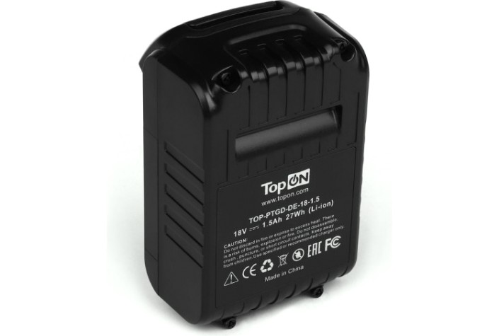Аккумулятор TopON для DeWalt DCB 18В, 1.5Ah (Li-Ion) [TOP-PTGD-DE-18-1.5]