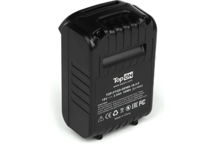 Аккумулятор TopON для DeWalt DCB 18В, 3.0Ah (Li-Ion) [TOP-PTGD-DEWA-18-3.0]