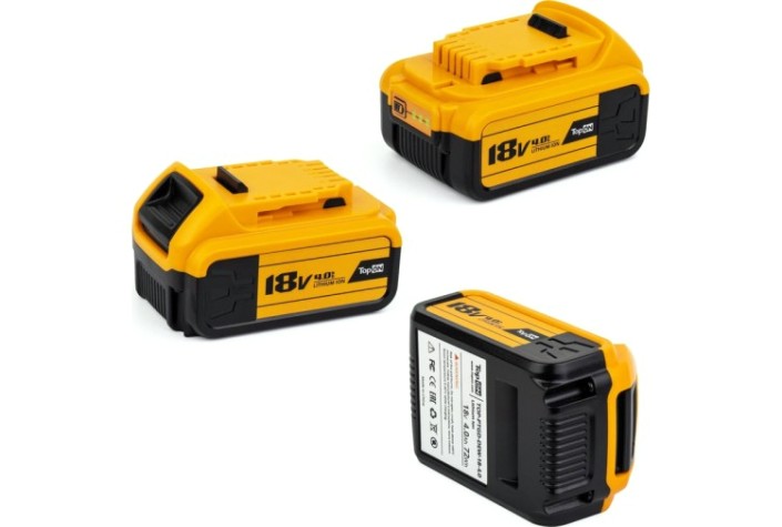 Аккумулятор TopON для DeWalt DCB182 18В, 4.0Ah (Li-Ion) [TOP-PTGD-DEW-18.4.0]