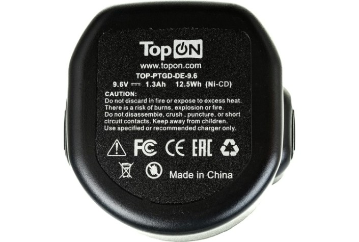 Аккумулятор TopON для DeWalt DE 9.6В, 1.3Ah (Ni-Cd) [TOP-PTGD-DE-9.6]