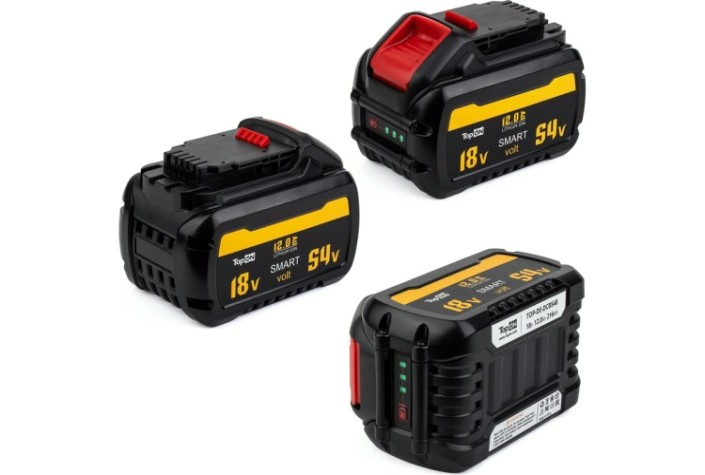 Аккумулятор TopON для Dewalt XR FLEX VOLT 18/54В 12.0Ah (Li-ion) [TOP-DE-DCB548]