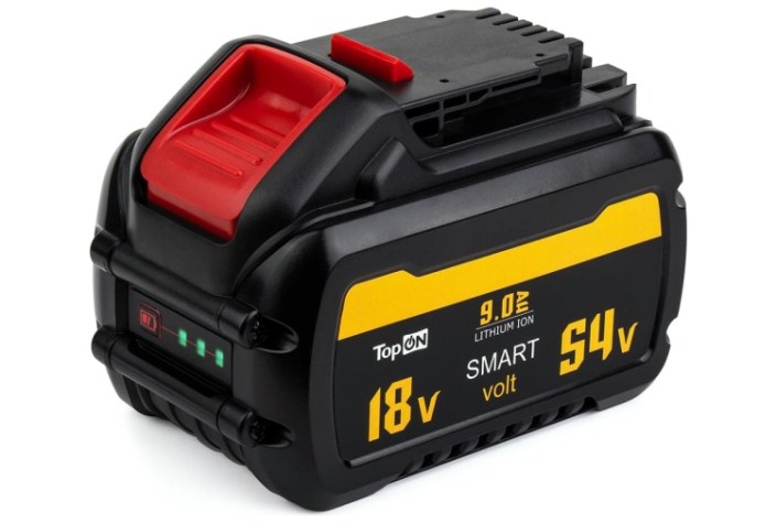 Аккумулятор TopON для Dewalt XR FLEX VOLT 18/54В 9.0Ah (Li-ion) [TOP-DE-DCB547]
