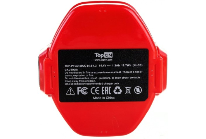 Аккумулятор TopON для Makita 14.4В, 1.3Ah (Ni-Cd) [TOP-PTGD-MAK-14.4-1.3]