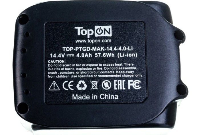 Аккумулятор TopON для Makita BL1440 14.4В, 4.0Ah (Li-Ion) [TOP-PTGD-MAK-14.4-4.0-Li]