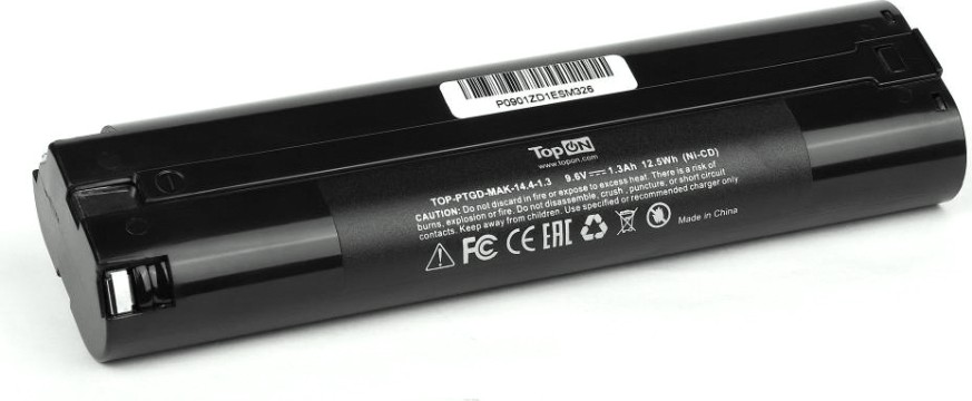 Аккумулятор TopON для Makita DA 9.6В, 1.3Ah (Ni-Cd) [TOP-PTGD-MAK-9.6-1.3]