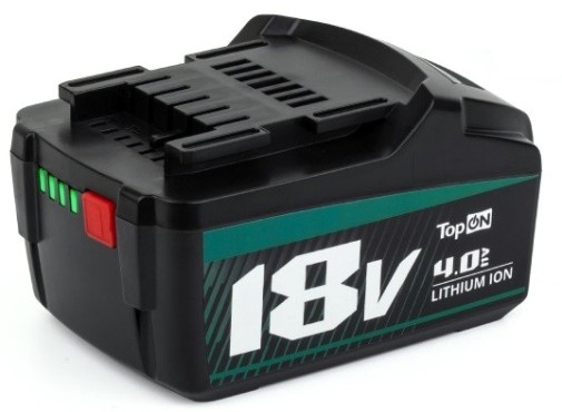 Аккумулятор TopON для Metabo 18В, 4.0Ah (Li-Ion) [TOP-PTGD-MET-18-4.0]