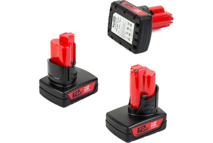 Аккумулятор TopON для Milwaukee Li-Ion 12В 3.0Ah [TOP-MIL-12-3.0]