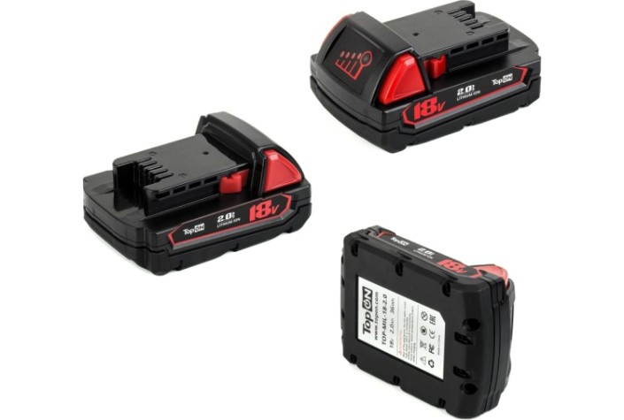Аккумулятор TopON для Milwaukee Li-Ion 18В 2.0Ah [TOP-MIL-18-2.0]