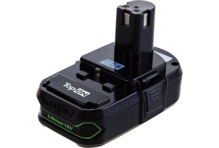 Аккумулятор TopON для Ryobi 18В, 1.5Ah (Li-Ion) [TOP-PTGD-RY-18-1.5-Li]