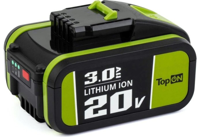 Аккумулятор TopON для Worx 20В, 3.0Ah (Li-Ion) [TOP-PTGD-WX-20-3.0]