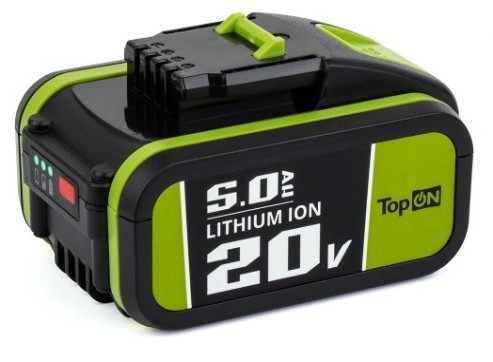 Аккумулятор TopON для Worx 20В, 5.0Ah (Li-Ion) [TOP-PTGD-WX-20-5.0]