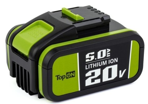 Аккумулятор TopON для Worx 20В, 5.0Ah (Li-Ion) [TOP-PTGD-WX-20-5.0]