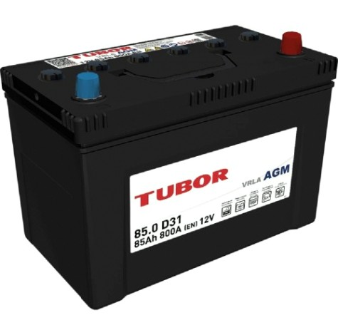 Аккумулятор TUBOR AGM 85.0 VRLA D31 B00 750А [4610082700154]