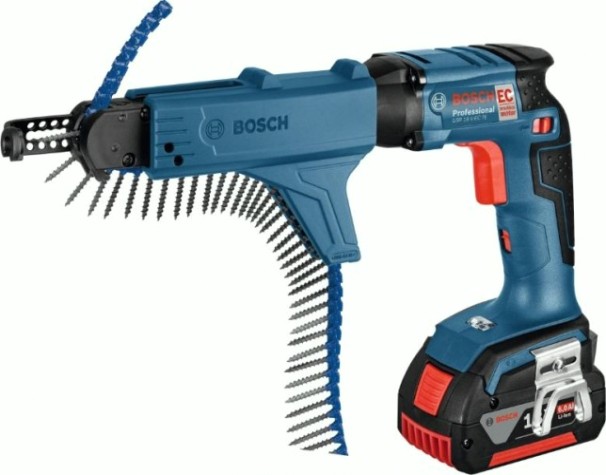 Аккумуляторная дрель-шуруповерт BOSCH GSR 18 V-EC TE с насадкой MAG 55 [06019C8006] 2х4,0 Ач