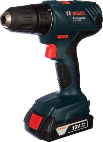 Аккумуляторная дрель-шуруповерт BOSCH GSR 180-LI [0615990K9P] 2х1,5 Ач, мультитул
