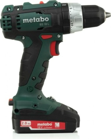 Аккумуляторная дрель-шуруповерт METABO BS 18 L 2x2.0 Ач [602321500]