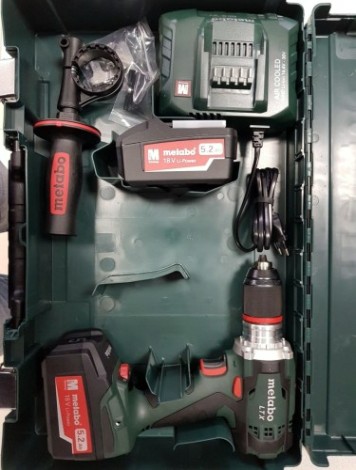 Аккумуляторная дрель-шуруповерт METABO BS 18 LTХ Impuls 2x5.2 Ач [602191650]