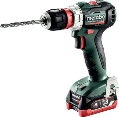 Аккумуляторная дрель-шуруповерт METABO PowerMaxx BS 12 BL Quick 2х4.0 Ач LiHD, бесщеточная [601039800]