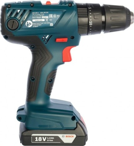 Аккумуляторный шуруповерт BOSCH GSB 180-LI ударная [06019F8320] 2х1,5 Ач