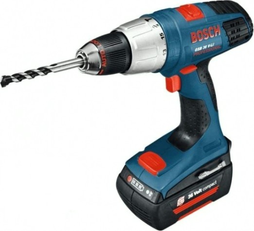 Аккумуляторный шуруповерт BOSCH GSB 36 VE-2-LI ударная [06019C1100] 2х4,0 Ач, L-Boxx