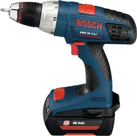 Аккумуляторный шуруповерт BOSCH GSB 36 VE-2-LI ударная [06019C1100] 2х4,0 Ач, L-Boxx