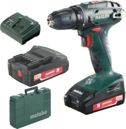 Аккумуляторный шуруповерт METABO BS 18 2x2.0 Ач [602207560]