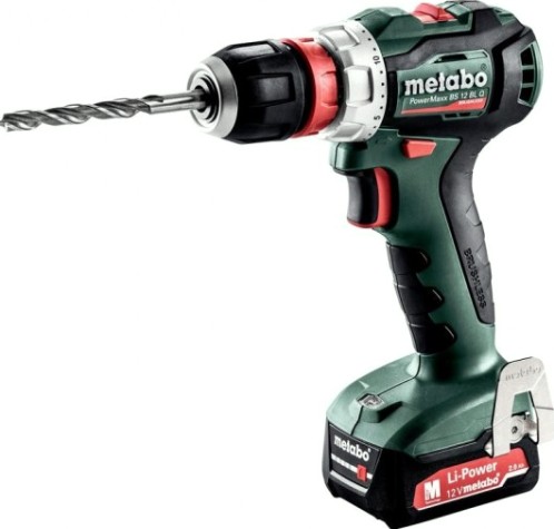 Аккумуляторный шуруповерт METABO PowerMaxx BS 12 BL Quick 2х2.0 Ач, бесщеточная [601039500]