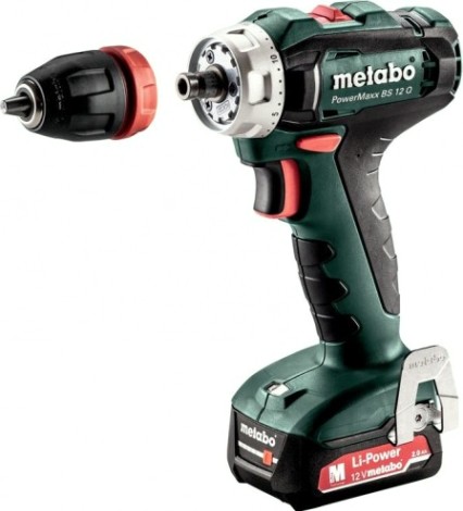 Аккумуляторный шуруповерт METABO PowerMaxx BS 12 Quick 2x2.0 Ач [601037500]