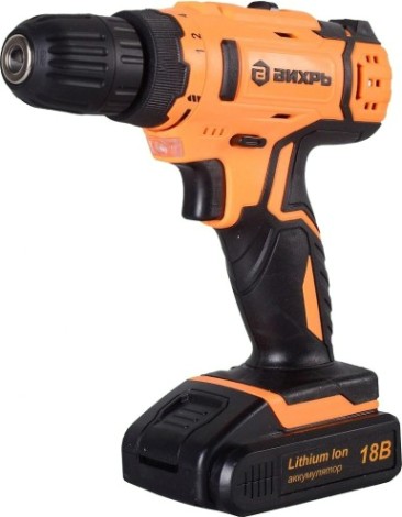 Аккумуляторный шуруповерт ВИХРЬ ДА-18Л-2 [72/14/16]