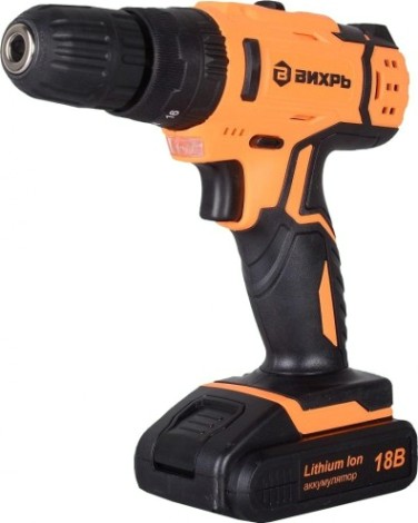 Аккумуляторный шуруповерт ВИХРЬ ДА-18Л-2КУ ударная [72/14/17]