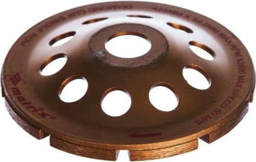 Алмазная чашка MATRIX 125 мм, Однорядная зачистная, [72985]