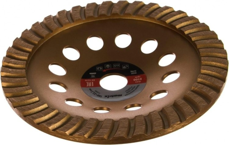 Алмазная чашка MATRIX 180 мм, Turbo зачистная, [72999]