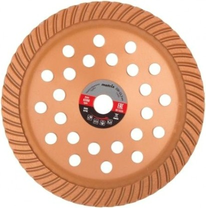 Алмазная чашка MATRIX 230 мм, Turbo зачистная, [72992]