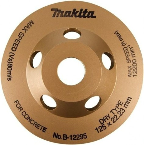 Алмазная чашка по бетону MAKITA 125х22,2 мм (грубая шлиф., для PC5000, 5001С,) [B-12295]